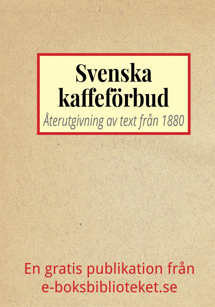 Book Cover: Svenska kaffeförbud