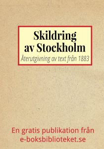 Book Cover: Skildring av Stockholm