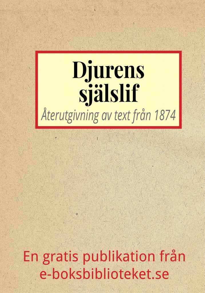 Book Cover: Djurens själslif