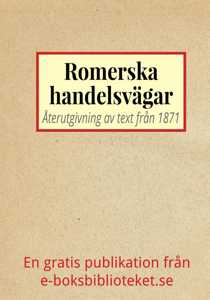 Book Cover: Romerska handelsvägarne till Norden