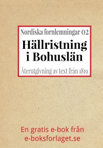 Book Cover: Nordiska fornlemningar 2 – II. Hällristning i Bohuslän