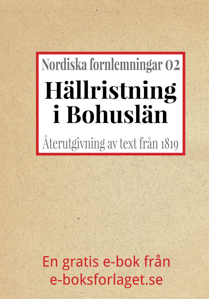 Book Cover: Nordiska fornlemningar 2 – II. Hällristning i Bohuslän