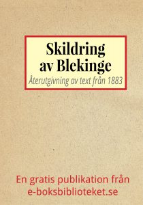 Book Cover: Skildring av Blekinge