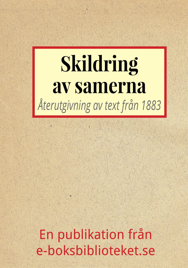 Book Cover: Skildring av samerna