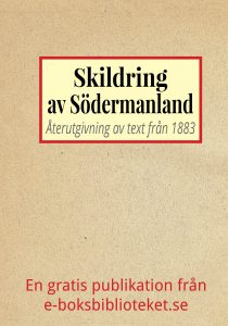 Book Cover: Skildring av Södermanland