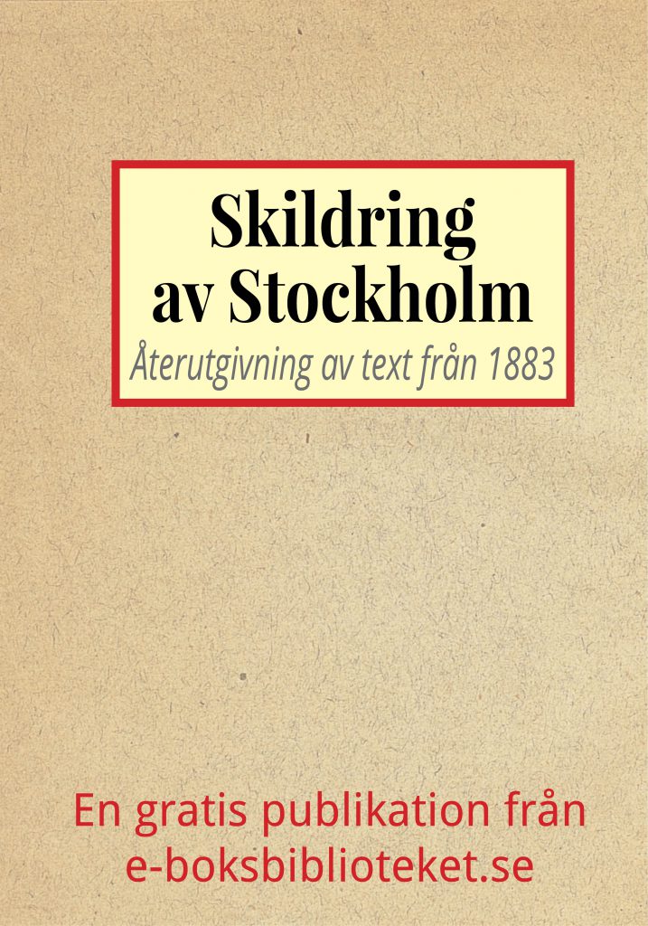 Book Cover: Skildring av Stockholm