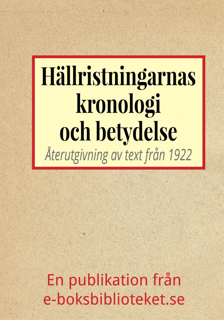 Book Cover: Hällristningarnas kronologi och betydelse