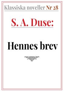 Book Cover: Klassiska noveller 28. S. A. Duse – Hennes brev. Berättelse från fronten