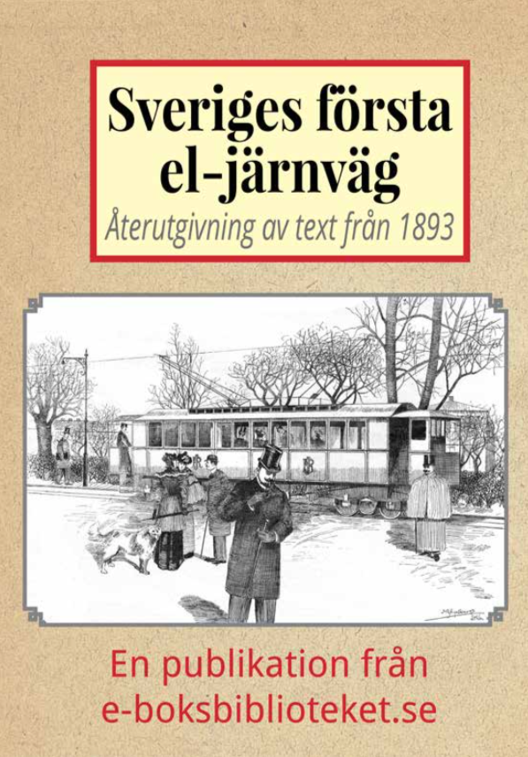 Book Cover: Sveriges första elektriska järnväg