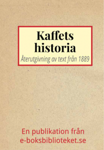 Book Cover: Kaffets historia