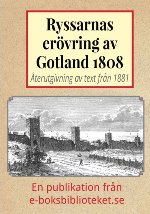 Book Cover: Ryska erövringen av Gotland år 1808